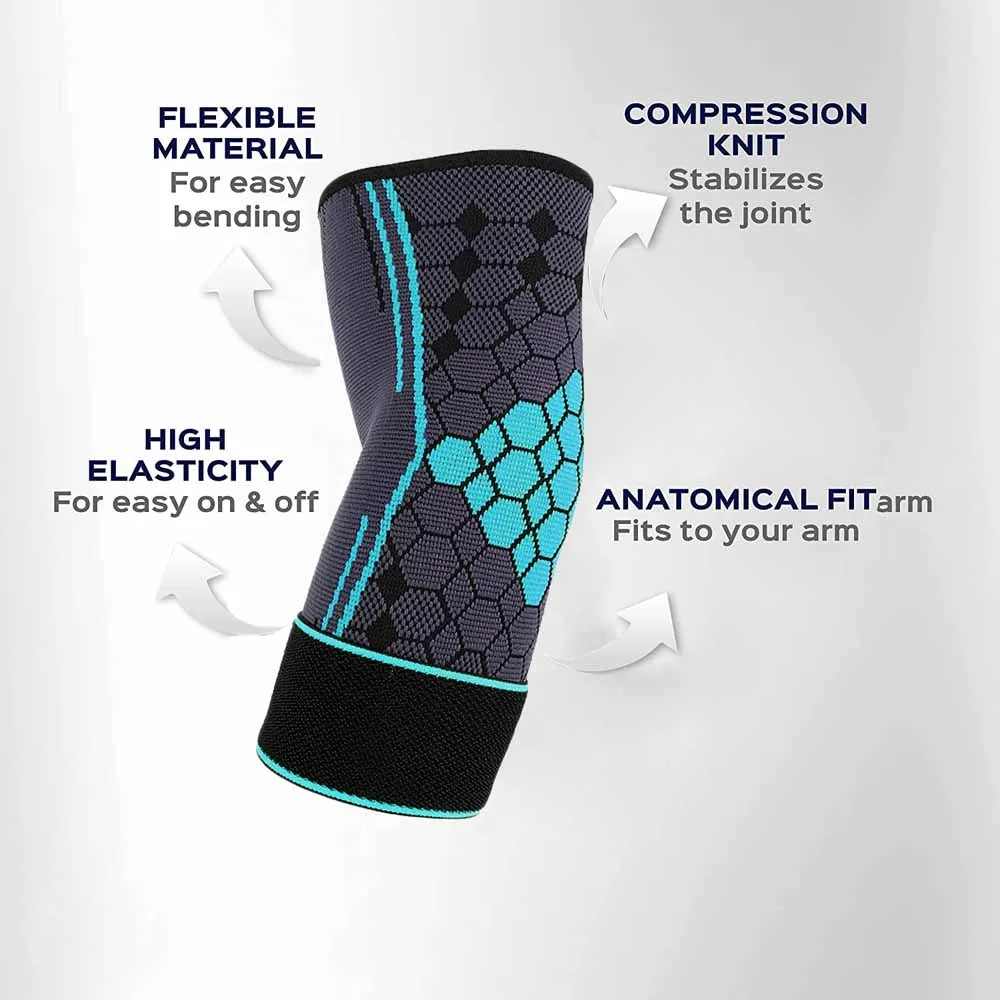 1/2Pcs Elbow Pad Support Knee Sleeve Adjustable Sports Outdoor Cycling Gym Elbow Guard Brace For Tendonitis Arthritis Pain Relief