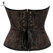  Plus Size XS To 6XL Body Shapewear Slimming Waist Cinchers Shapers Floral Jacquard Corselet Pirate Bra Bustier Corset For Women 