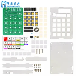 DIY Digital Tube Display Calculator Electronic Kit for Soldering Practice and Educational Use (With Case)