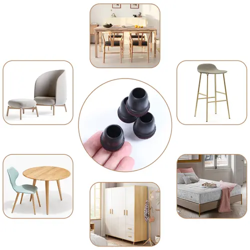 8PCS Upgraded Chair Leg Covers Silicone Anti-Slip Felt Furniture Feet Protectors from Scratches for Hardwood Floor Reduce Noise - Image 5