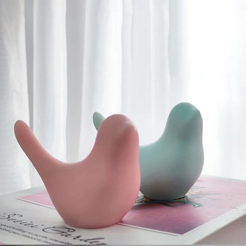 

Nordic Simple Bird Candle Silicone Mold Homemade Ice Tray Aromatherapy Gypsum Soap Resin Epoxy Mould Home Decor Wedding Souvenir
