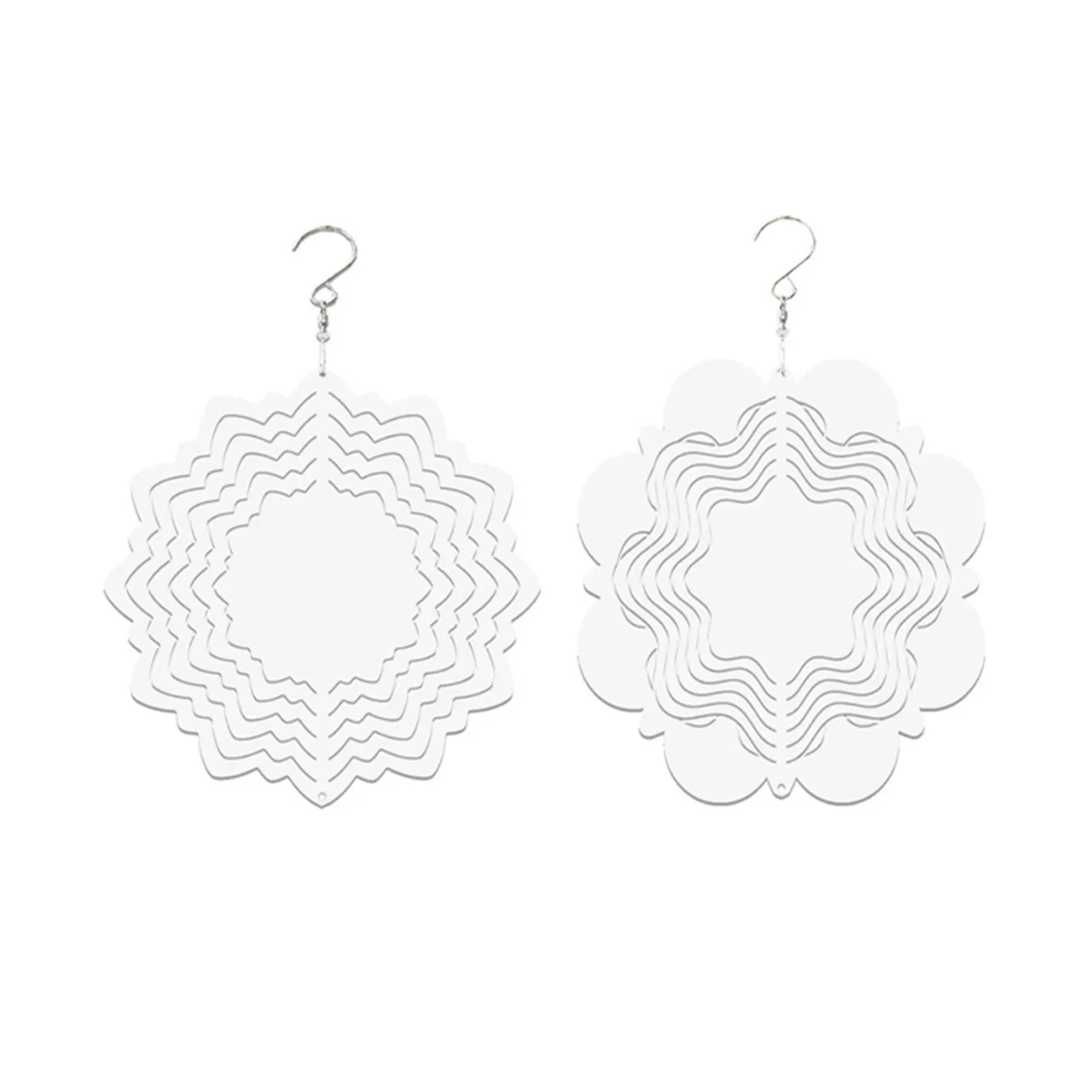 

Character Decoration Wind Power White Coated Aluminum Plate Double-Sided Printing Thermal Transfer Wind Chime Turntable