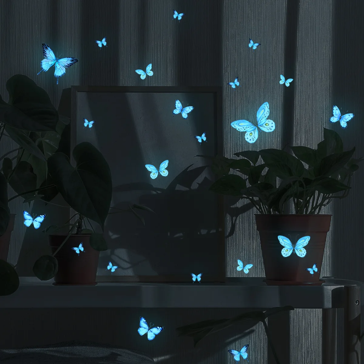 Glow In The Dark Butterfly Child Room Wall Sticker Decor Luminous Phosphorescent Stars Stickers Baby Kid Bedroom Home Decorative luminous wall stickers fluorescent stickers