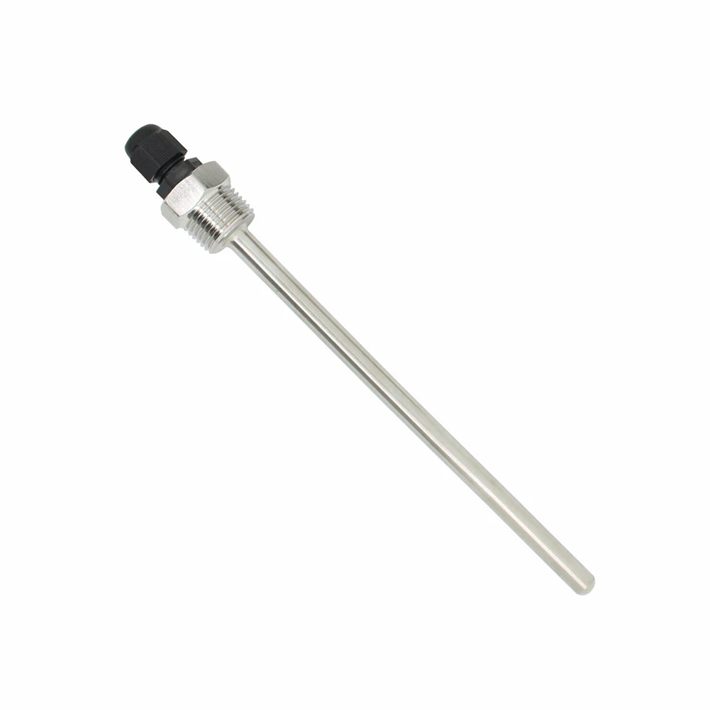 Thermowell-Sensor de temperatura de aço inoxidável, escudo protetor, acessórios solares, 1/2 BSP G Thread, 30-200mm, 304