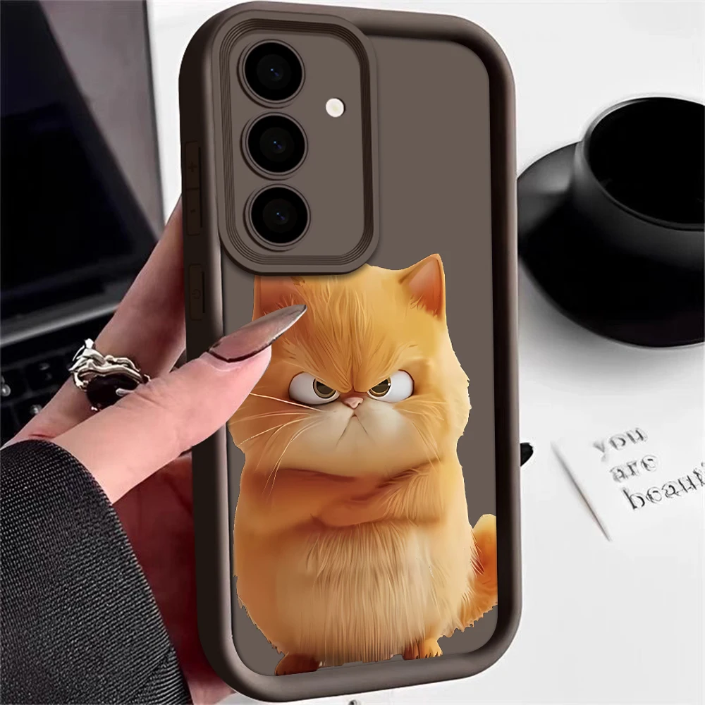 Vibrant Yellow Cat Phone Case with Ultra Lens Protection