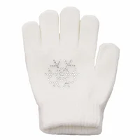 Skating Gloves Figure Skating Gloves Cotton Non-Slip Winter Warm Stretch Glove Children Kids Cycling Gloves For Ice Sports 2