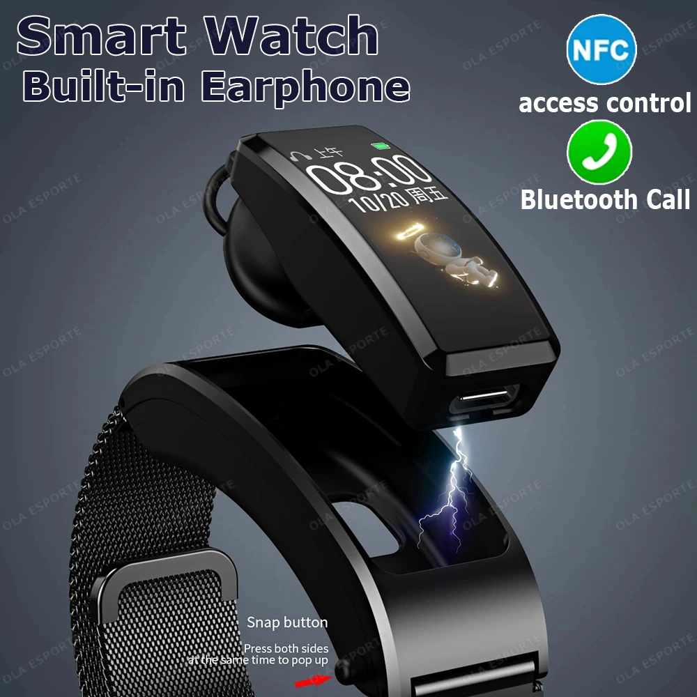 Bracciale Smartwatch Con Cristalli Zirconia ZKCREATION - Cinturino Metallico Regolabile Per Donna - Adatto A Polsi 13-21 Cm