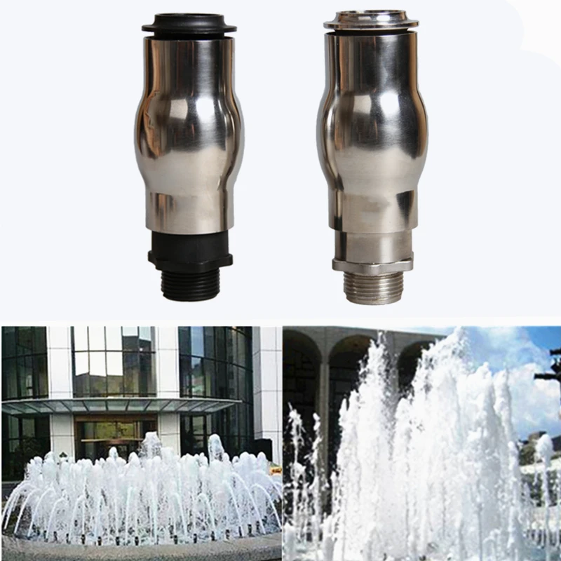 Dn25 1" Stainless Steel Foam Fountain Nozzles Frothy Fountain Heads For