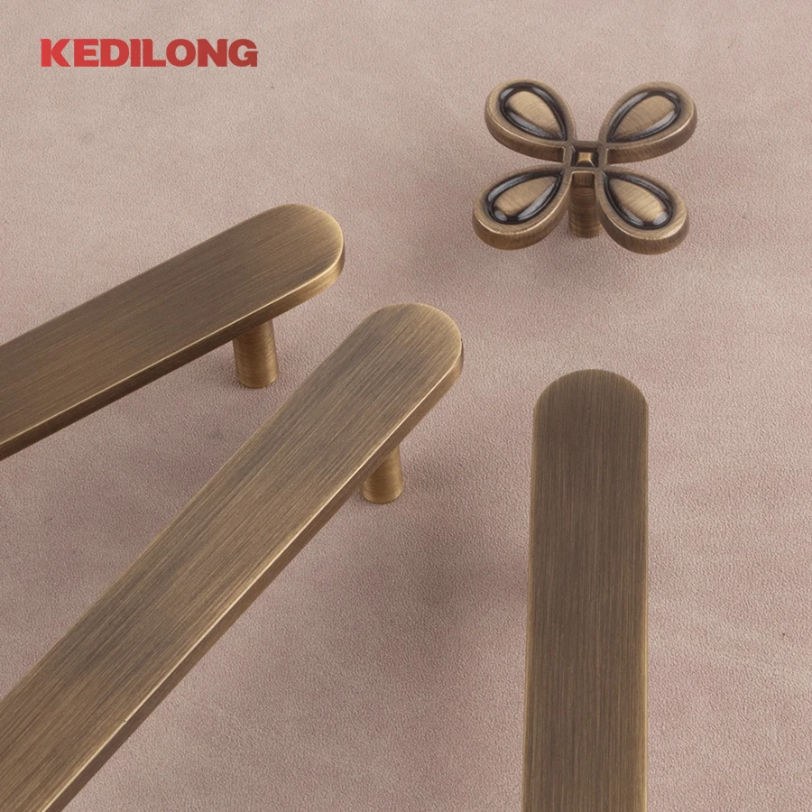 Antique Brass Long Cabinet Pull 3