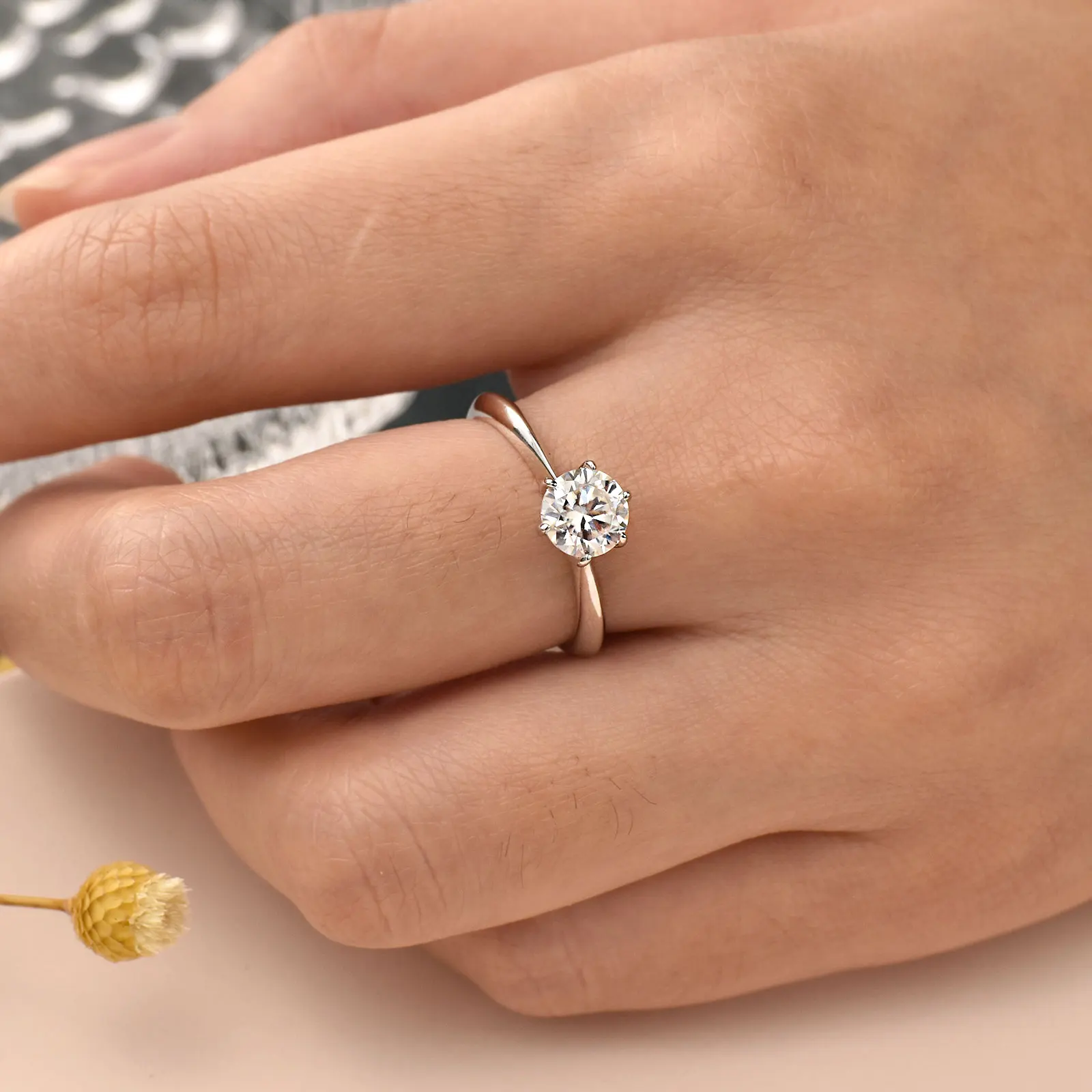 Solid 925 Sterling Silver Solitaire Sapphire and 1/6 Cttw Diamond Charm Pendant Chain Necklace 16