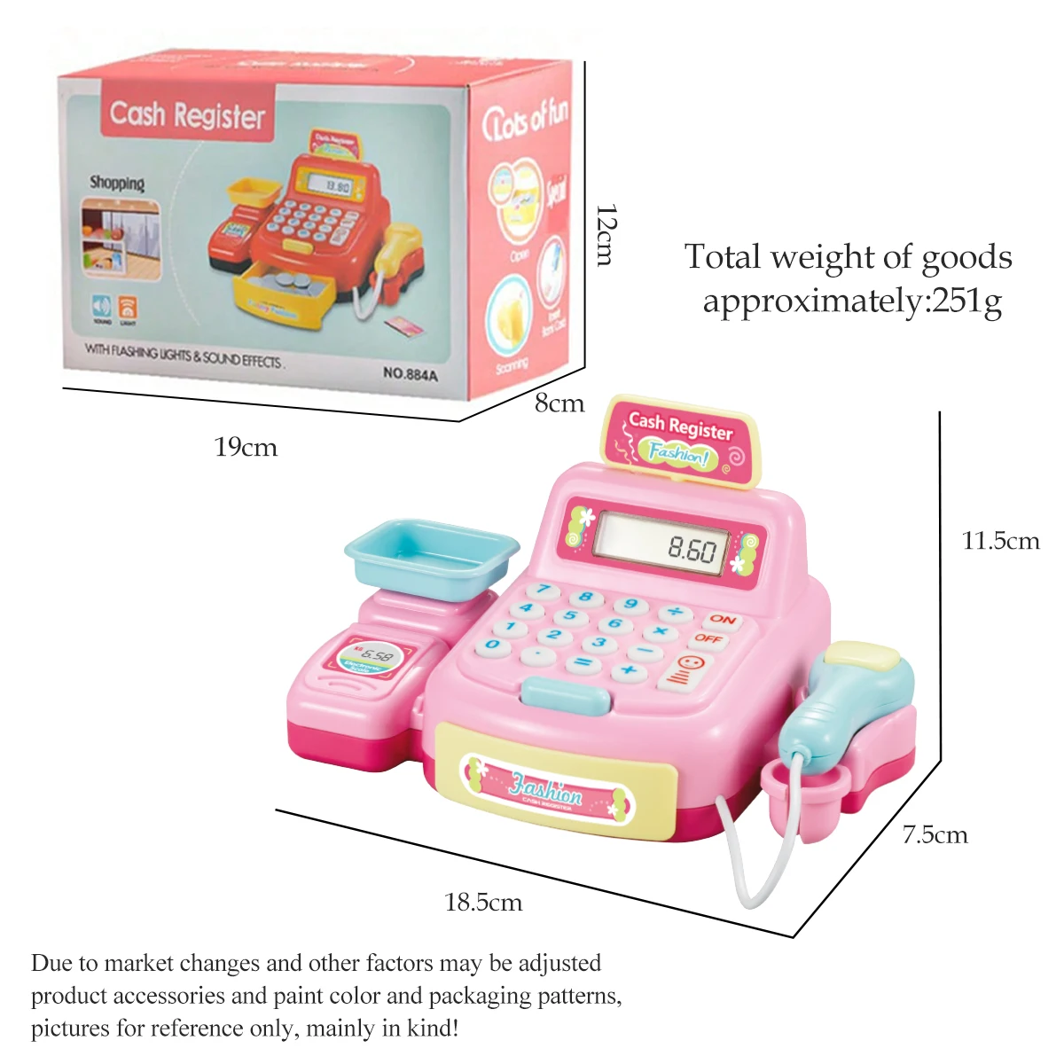 Supermarket Calculator Cash Register Toy Cash Register