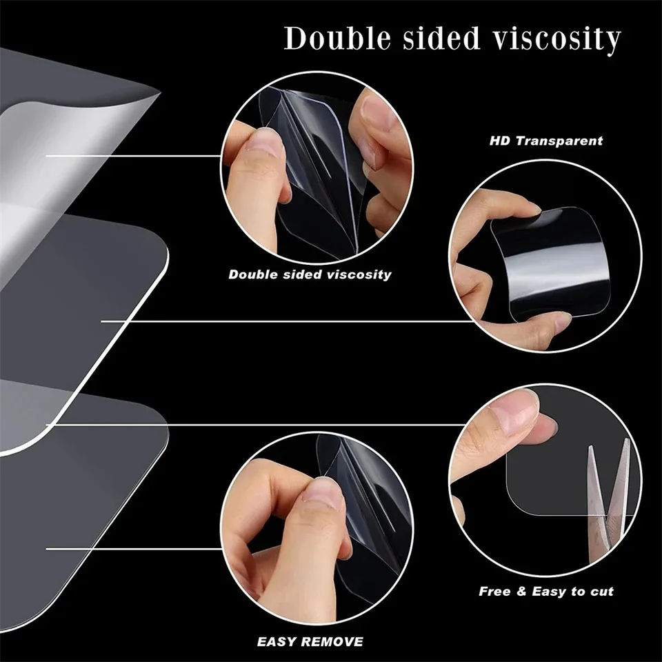 Ultra-Durable Waterproof Nano Tape - Reusable Transparent Adhesive