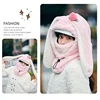 New Cartoon Rabbit Ear Ski Helmet Cover Comfortable Soft Cycling Skiing Helmet Hat Lovely Winter Warm Plush Cap for Girl Women 6