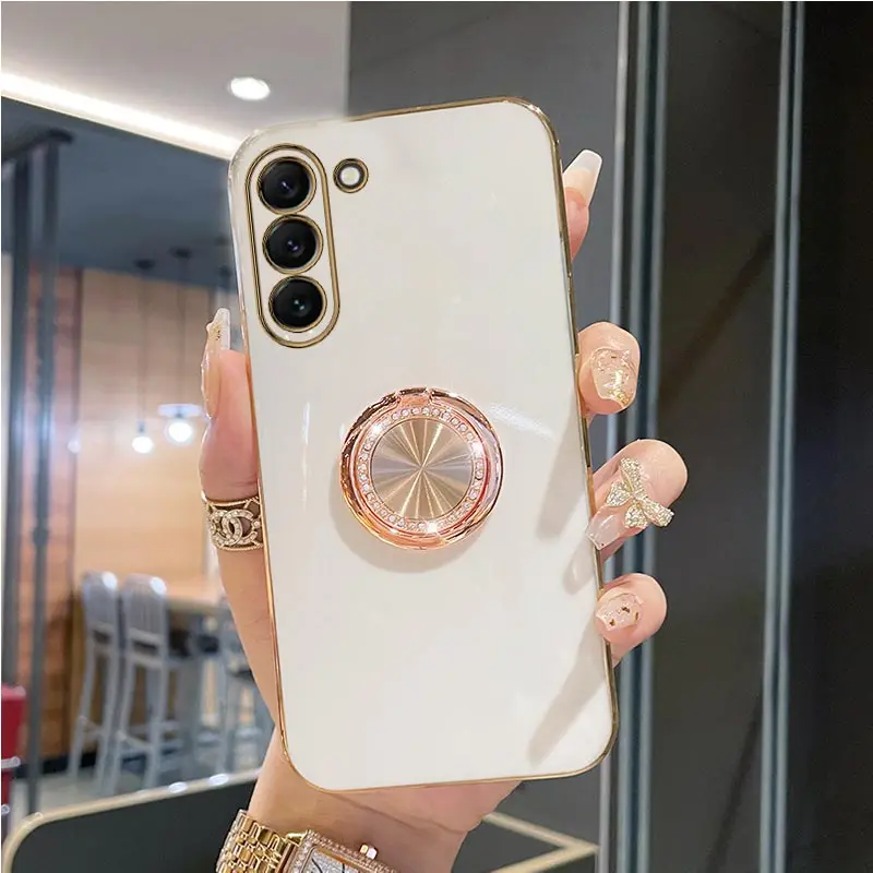 Elegant Diamond Bling Ring Holder Phone Case with Stand Cover