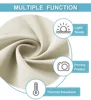 RYB HOME 2Pcs Blackout Short Curtains for Living Room Bedroom Curtains for Kitchen Darkening Curtains Insulated Solid Panels 3