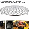 Round Barbecue BBQ Grill Net Meshes Racks Grid Round Grate Steam Net 304 Stainless Steel Wire Oven Grill Sheet 6
