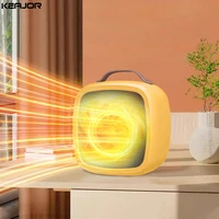 Portable Fan Heater Hot Air Blower 500W Small Heating Fan Fast Heating Lightweight Desktop Mini Space Heater for Home Office 1