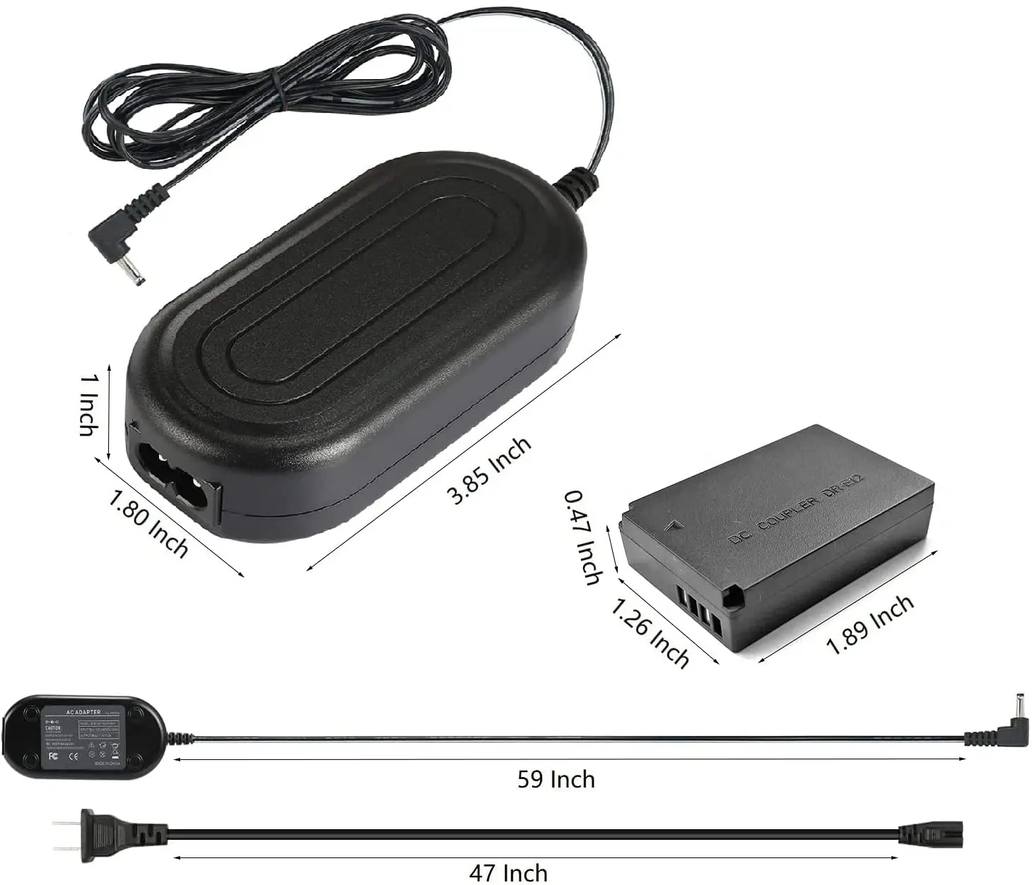 ACK-E12 AC Power Supply Adapter DC Coupler DR-E12 Dummy