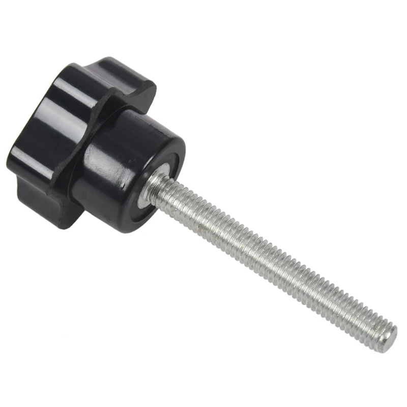 

LJL-36 Pcs M6 X 50 Mm Locking Star-Shaped Plastic Head Male Thread Knob Grip