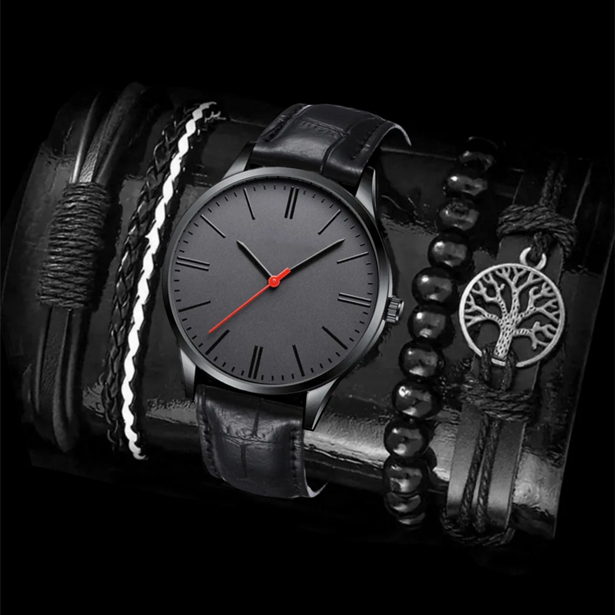 2024 Mens Fashion Minimalist Watches Men Business Casual Quartz Watch Simple Male Stainless Steel Mesh Band Clock Reloj Hombre 5