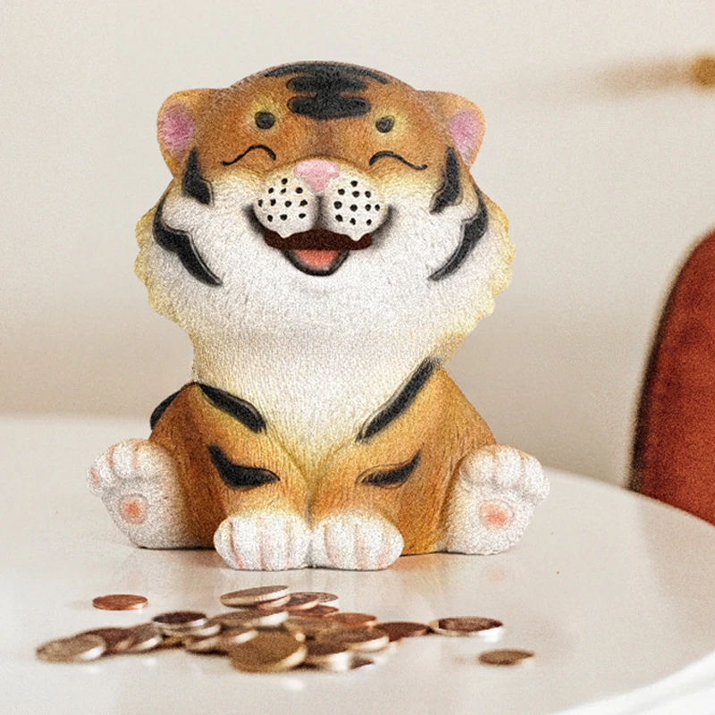 

Little cute tiger piggy bank ornaments, New Year's festival birthday, gift to children, girlfriends, gifts, room decoration