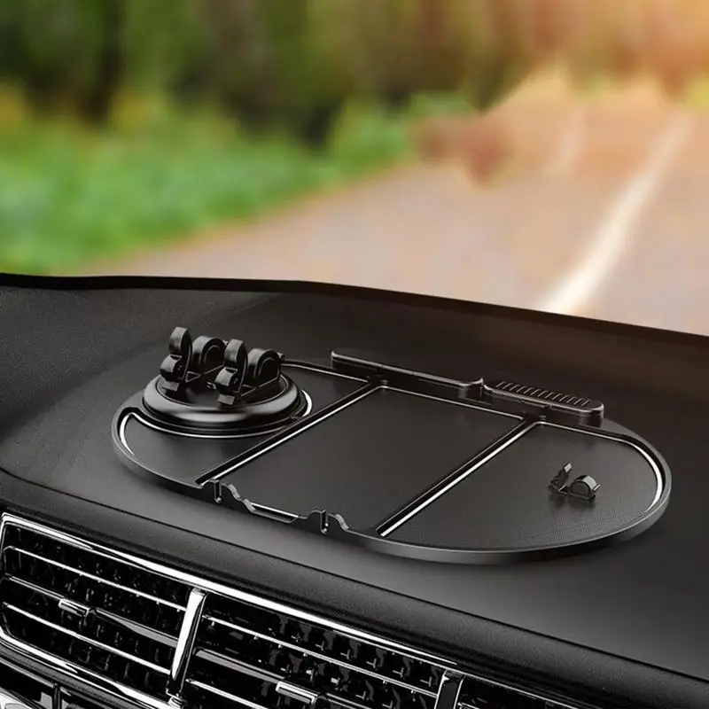 

Car Dashboard Sticky Pad Universal Auto Anti Slip Pad Car Multifunctio Mount Mat Vehicles 360 Degree Rotate Ripple Mat