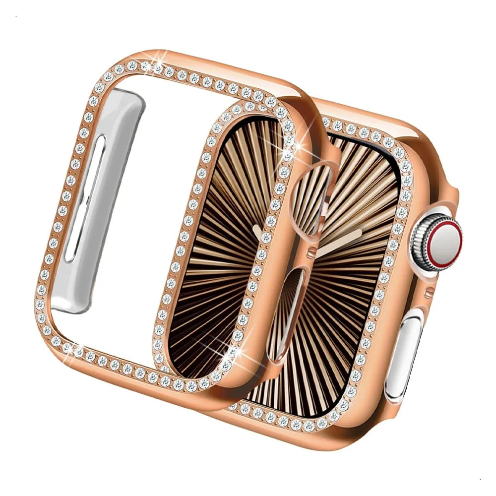 Premium Diamond Protective Bumper Shell Cover for Apple Watch - No Glass Included