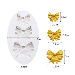 Silicone Bow Mold for Cake Decorating and Baking (Grey)