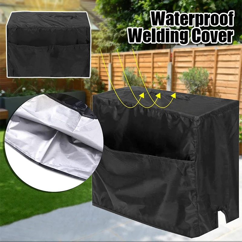 Welder machine cover dustproof waterproof 190T silver plated polyester taffeta sun UV proof canopy welder dust cover outdoor welder machine cover