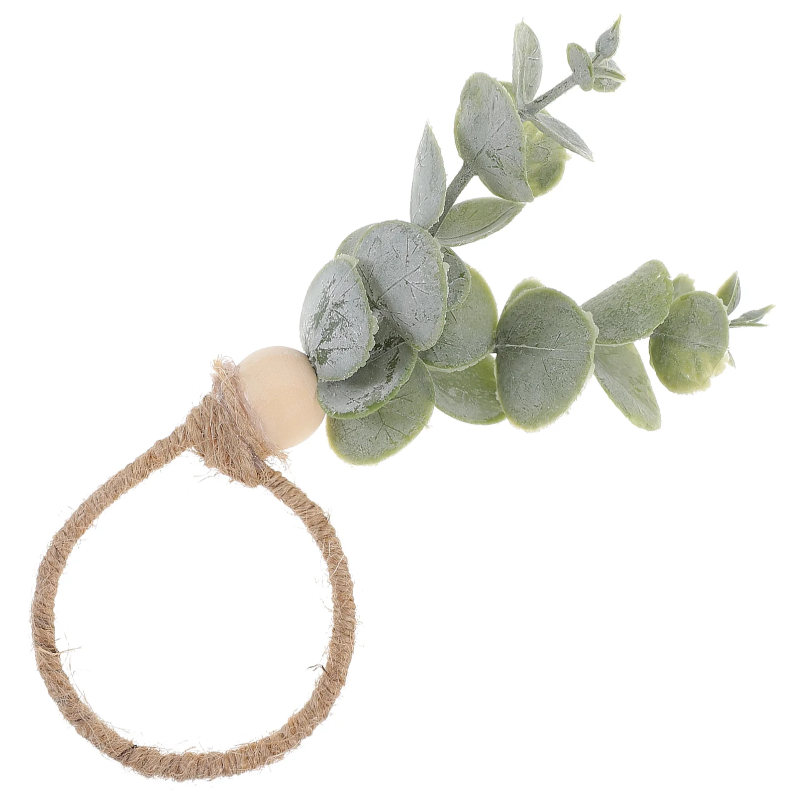 

Farmhouse Napkin Ring Eucalyptus Leaf Napkin Ring Beads Napkin Ring Wedding Table Decor