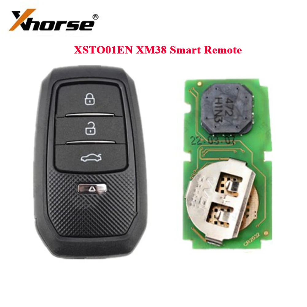 

RIOOAK 1PCS Newest Xhorse XM Universal Remote XSTO01EN XM38 Smart Key 4D 8A 4A 3 in 1 With Key Shell for Toyota Lexue