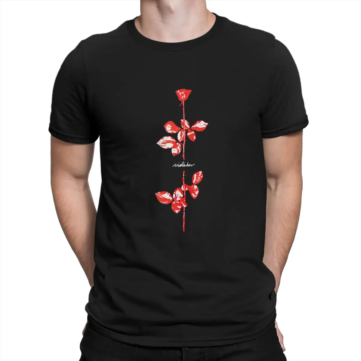 

Music Band Depeche Cool Mode Everything Counts T Shirt Harajuku Punk Men's Tshirt Polyester Men Tops