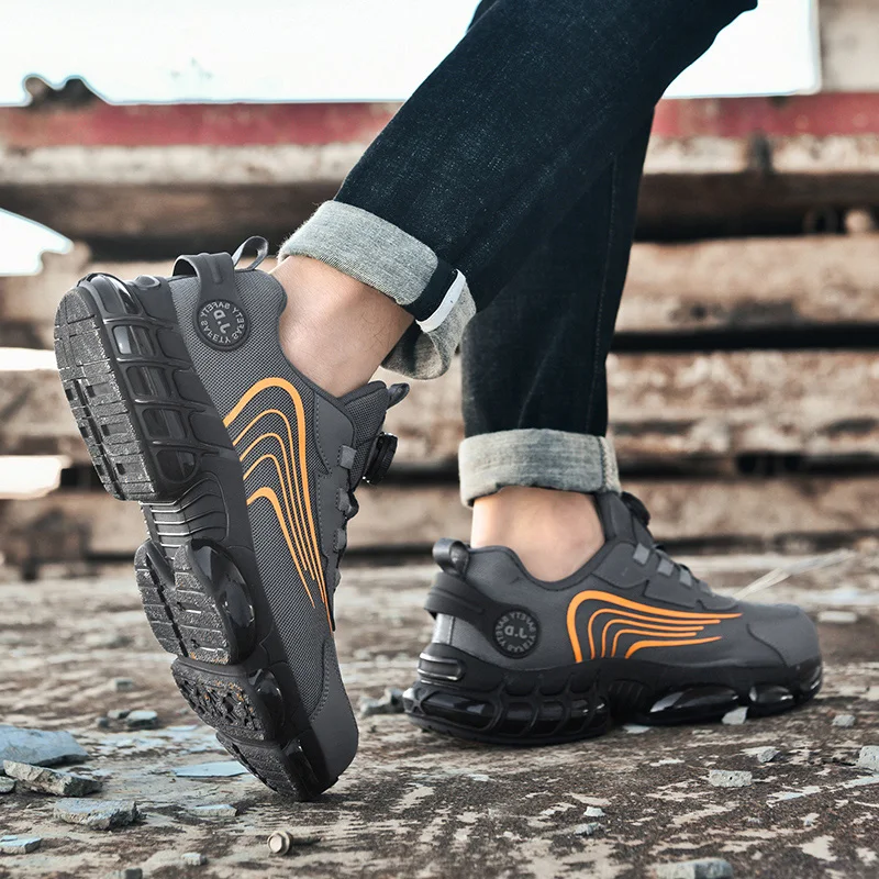 Men's Military Tactical Boots Army Boots Men Side Zipper Military Men Anti-Slip Ankle Work Safety Shoes Hiking Shoe leather boots