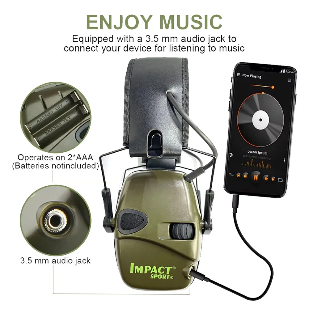 Advanced Noise Reduction Electronic Shooting Headset