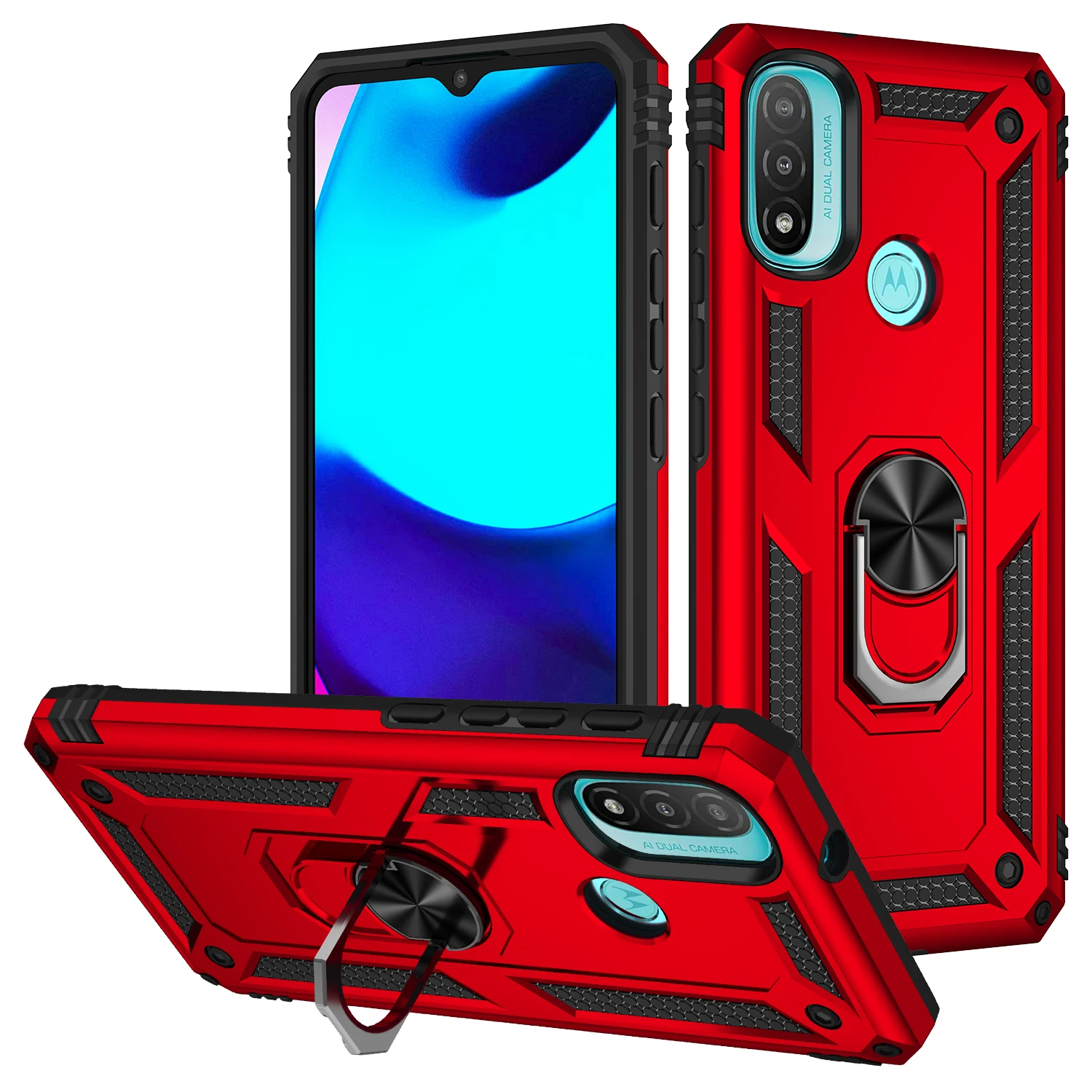 Shockproof Cover For Moto E20 E30 E40 Case Moto E40 E30 E20 XT2155 Ring