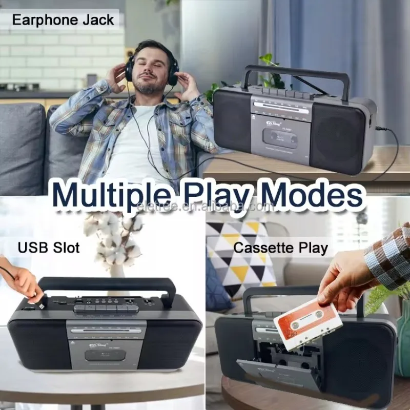 PX-700BT 레트로 휴대용 올드 USB 멀티밴드 라디오, 무선 블루투스 스피커, 스테레오 카세트 녹음기, TF/MP3 플레이어, 자동 정지