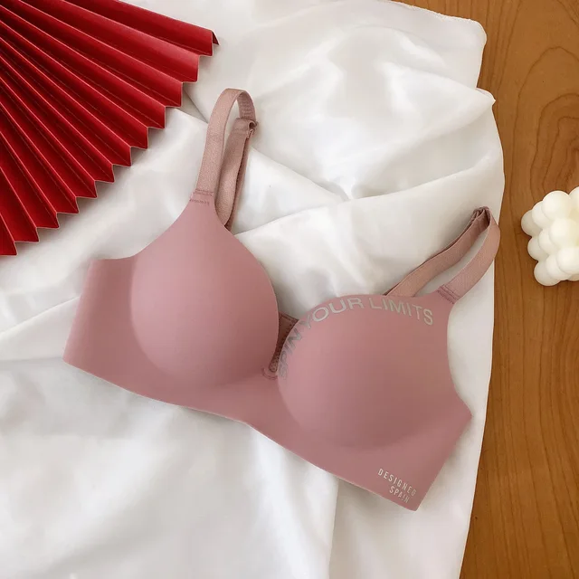 Soutien-gorge imprimé sans couture pour femmes, Lingerie Sexy, Push-Up, motif Floral, sous-vêtements une pièce, Bralette sans anneaux en acier, brassière, 2026