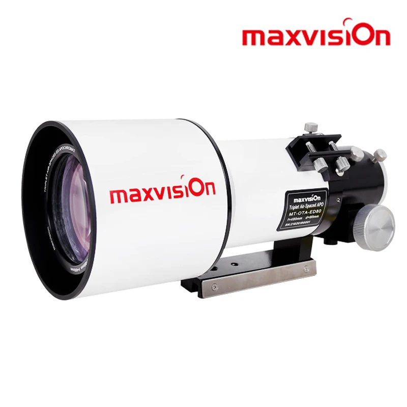 

2023 New Maxvision Triplet 80MM ED/APO Pro F6 Hoya FCD100 Air-Spaced 2Inch Double-Speed Photograph Astronomical Telescope OTA