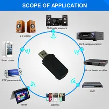 

3.5mm Jack USB Bluetooth-compatible AUX Wireless Car Audio Receiver A2DP Music Receiver Adapter For Android/IOS Mobile Phone Hot