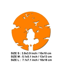 High - Quality Waterproof Personalized Anime Ninja Itachi Decorative Decal - M (Orange)