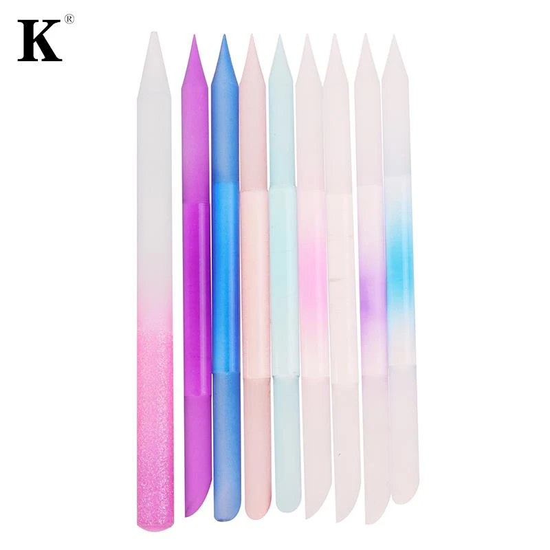 Glass Cuticle Pusher Nail Manicure Stick Professional Precision Filing