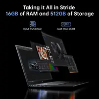 15.6 Gaming Laptop Computer AMD Ryzen3 4300U Windows Laptop IPS 16GB DDR5 512GB NVMe SSD Backlit 3