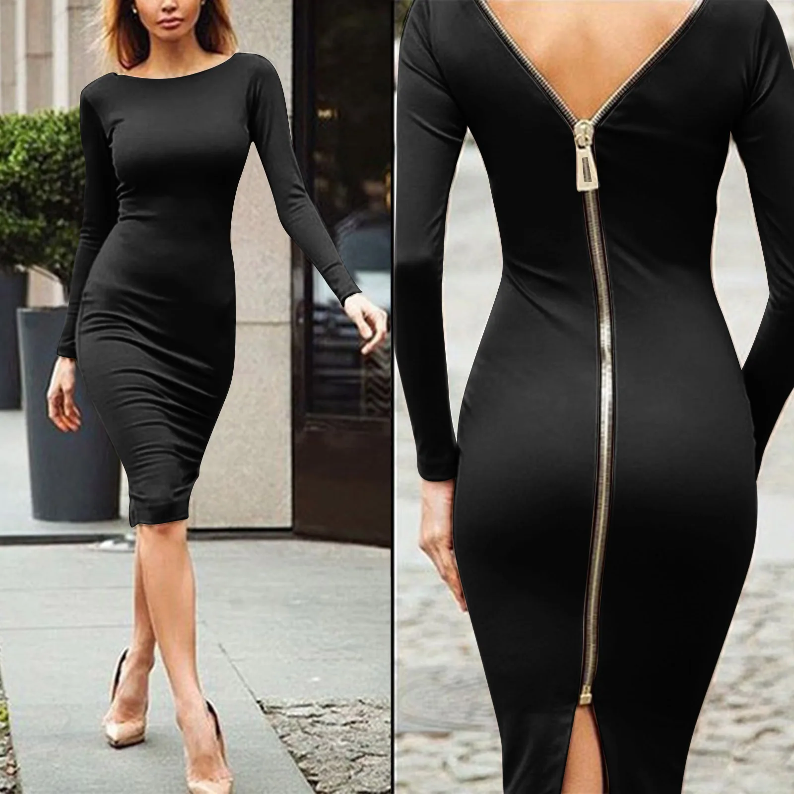 Рисунок 2 - Женское винтажное однотонное платье