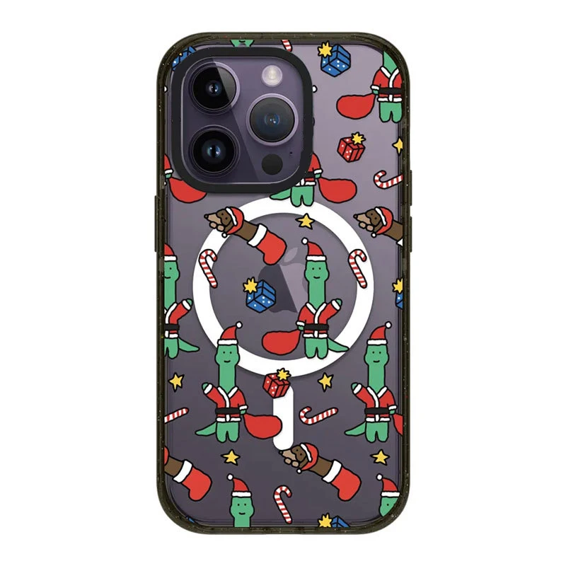 

MagSafe Acrylic Christmas Cartoon Dinosaur Phone Case Cover for IPhone 11 12 13 14 15 Pro Max Case for IPhone 15 Pro Max