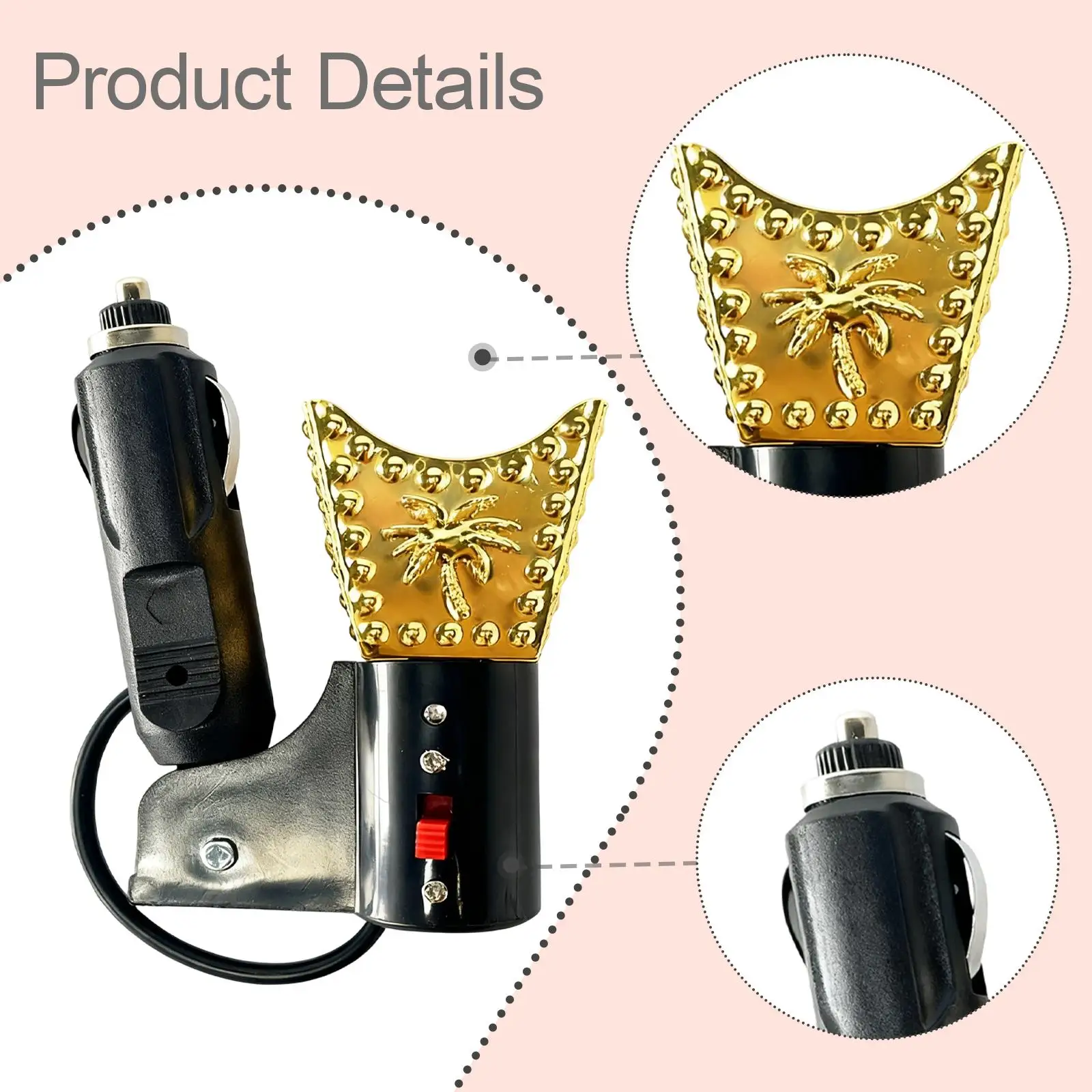 Portable Automotive Incense Burner Electric Aroma Diffuser Car Fragrance Machine for Car Smell Enhancement Portable Automotive Incense Burner Electric Aroma Diffuser Car Fragrance Machine for Car Smell Enhancement