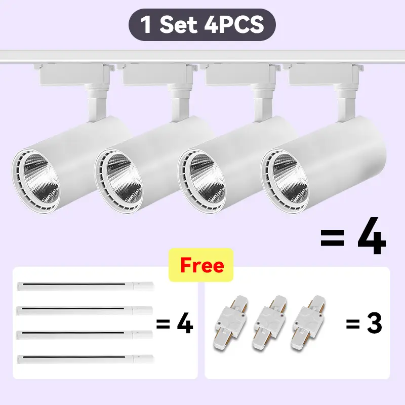 Led Track Light Set Ceiling Lamps Rail Lighting 220V Led Track Lamp Rail Light Spot Light Led Lights for Kitchen Shop Store Home - Image 17