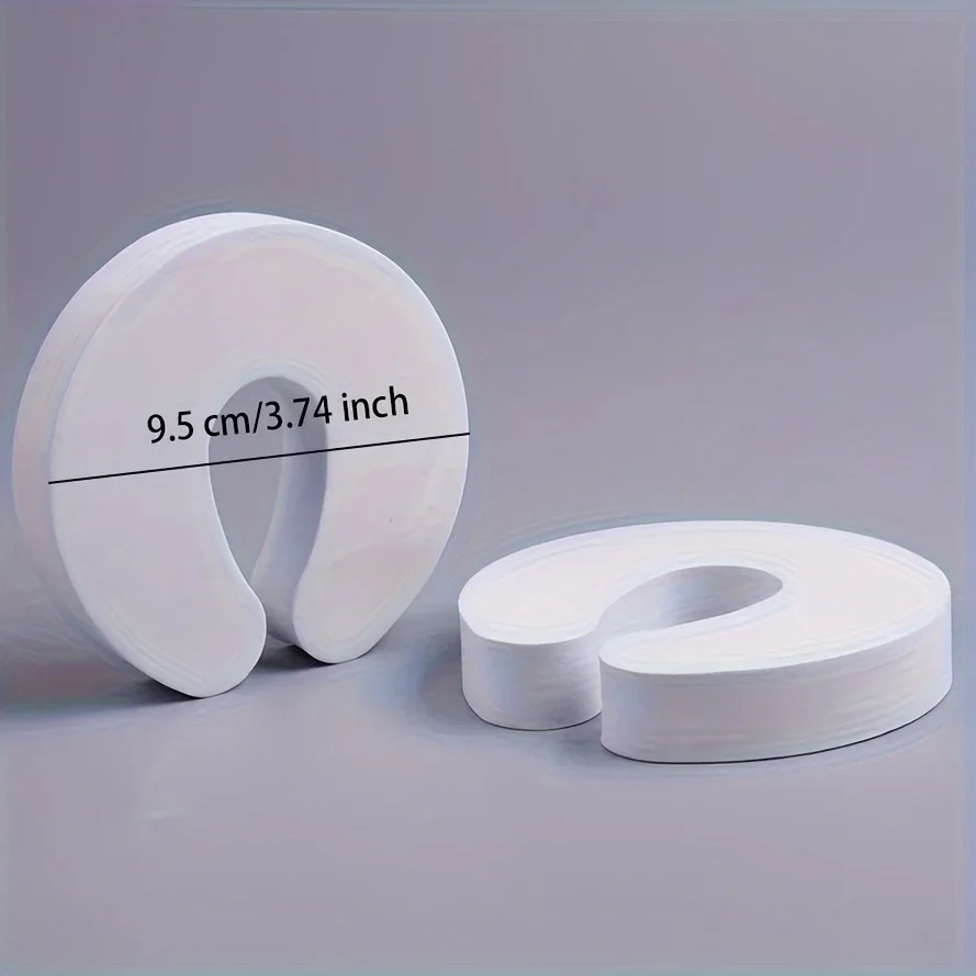 2pcs Soft-Touch Anti-Pinch Washing Machine Ventilation Bracket Set | Plastic Door Stopper, No Battery Required