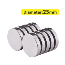 

1-5Pcs Dia 25mm N35 Round Magnet 25x2 25x3 25x5 25x10 25x15mm Neodymium Magnet Permanent NdFeB Super Strong Powerful Magnets