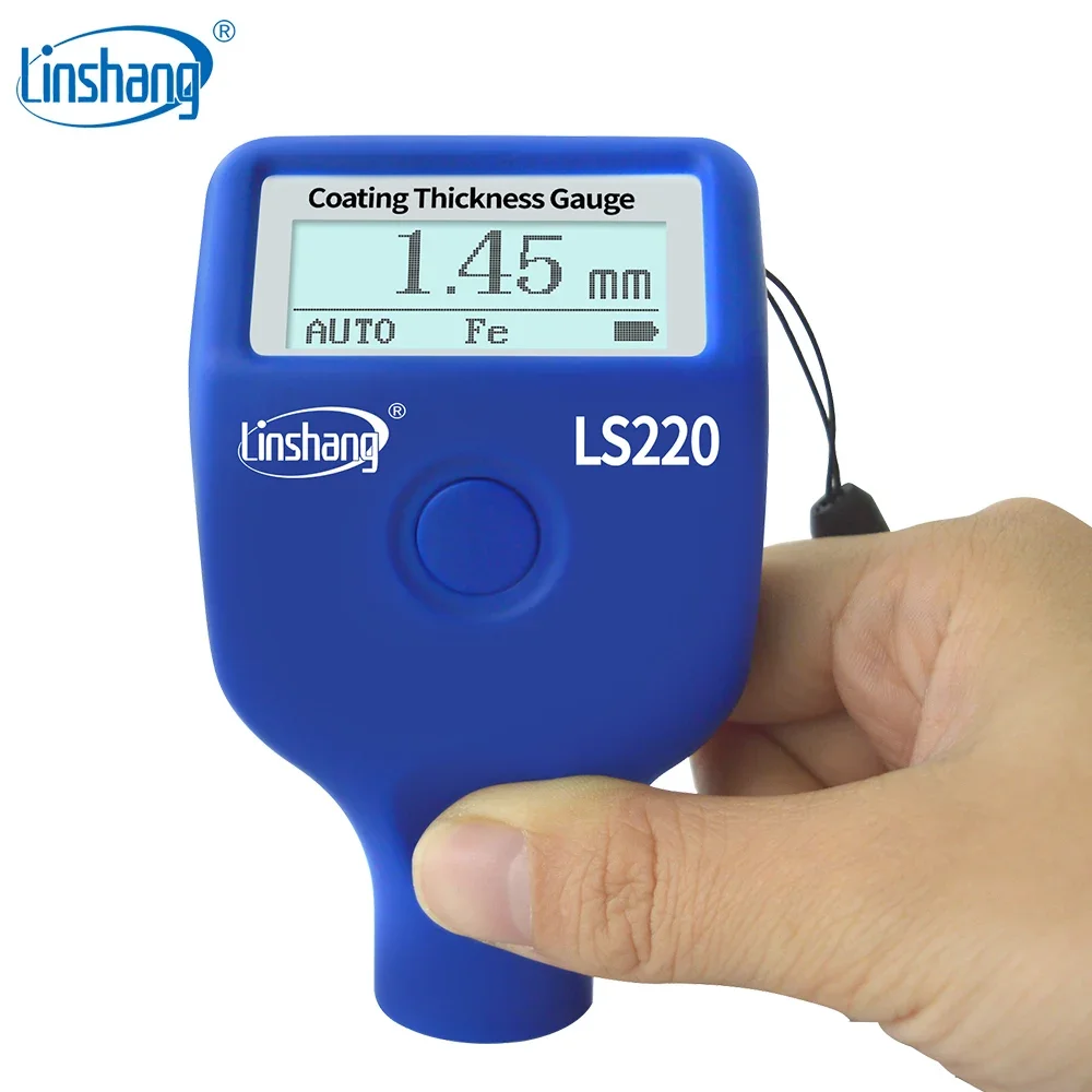 Linshang LS220 Automotive Car Paint Meter Electroplate Metal Coating Thickness Gauge for Automobile Painting 0-2000um Fe & NFe