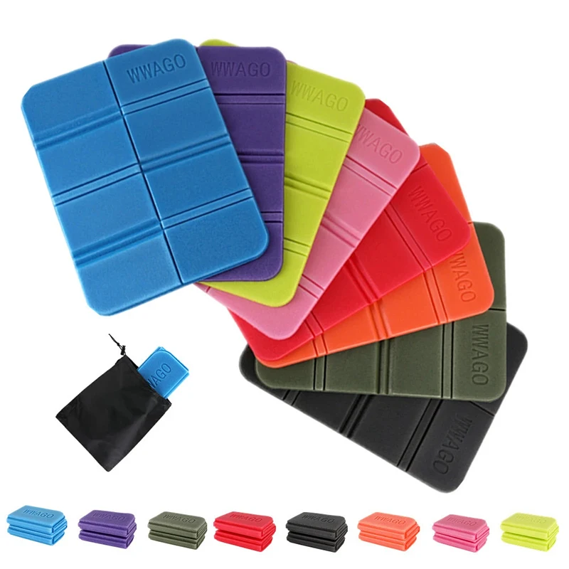 Beach Camping Mat Foldable Portable Small Picnic Pad Waterproof Moisture-proof Pads Outdoor XPE Foam Folding Seat Cushion 1pc camping mats
